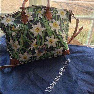 Dooney & Bourke Daffodil Satchel - Black, Green, White, Yellow, Brown